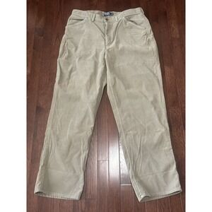 VTG Polo Ralph Lauren Errol Work Pants Mens 38x31 Corduroy Carpenter Baggy